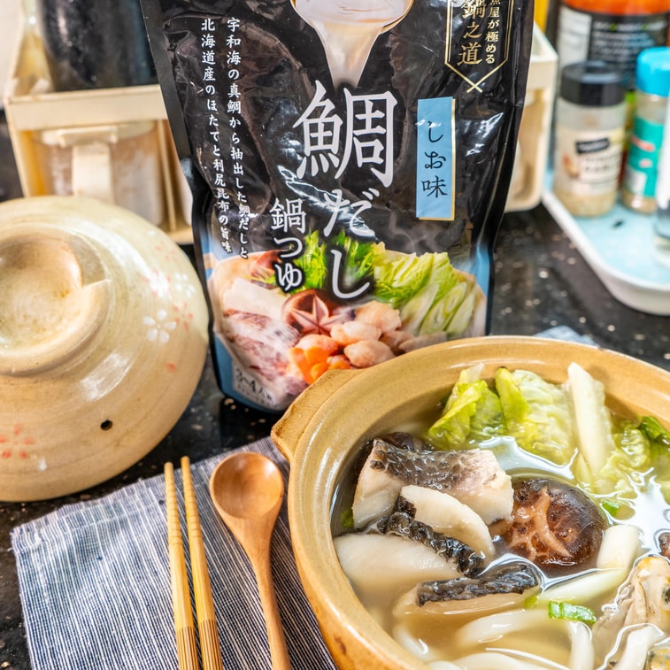 【Japanese Hot Pot Soup Base Combo】 DAISHO Sukiyaki Sauce + Sakana-ya Kiwame Nabe No Michi Sea Bream Dashi .45.85 oz 3