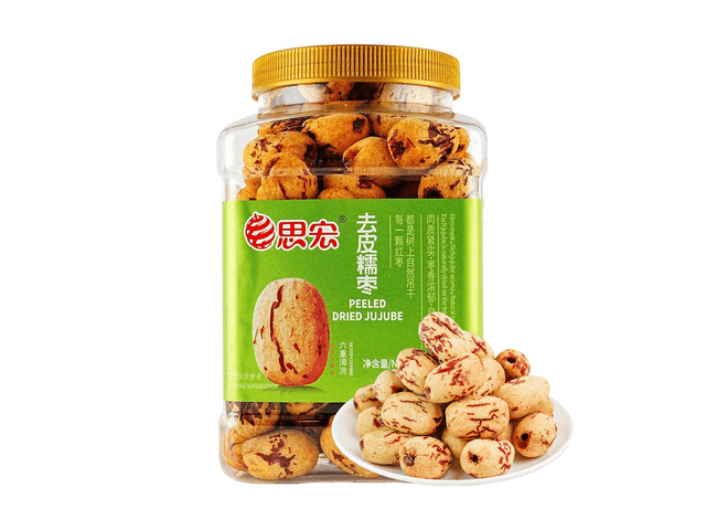 枣枣专拍 思宏去皮去核糯枣新疆红枣灰枣500g【配料干净无添加】 - 亚米