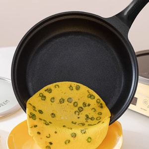 BUYDEEM北鼎 不粘煎锅平底锅带玻璃盖 煎蛋煎饼牛排锅油炸锅炒菜锅 电磁炉 浅杉绿 26cm CP151