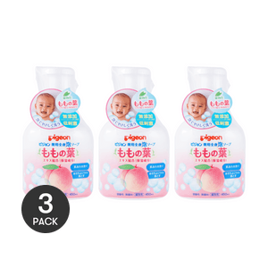 【お徳用】日本製 桃の葉 薬用保湿ボディ泡ソープ 450ml*3