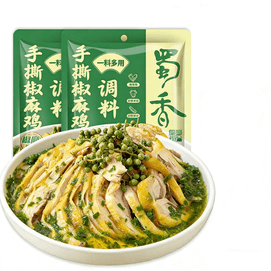 Hand-Shredded Spicy Chicken Seasoning 80g - Cold Dressed Chicken, Sichuan Specialty, Homemade Cold Dish, Green Sichuan Pepper Beef Flavoring