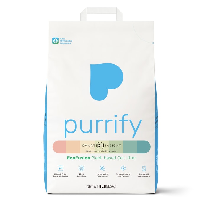 Purrify 珀瑞植物基結團貓砂 8磅