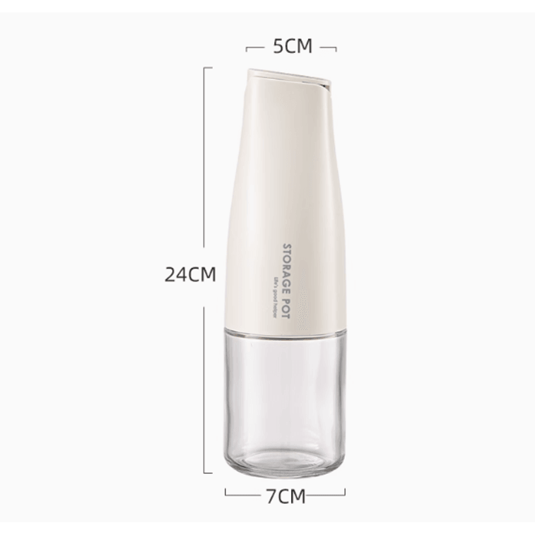 Glass Oil Dispenser, Automatic Open and Close Leakproof, 16.91 fl oz,2.85 inch×2.85 inch×9.31 inch 4