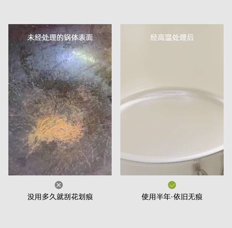 【Livraison directe de Chine】 QINTAIwife Casserole en céramique sans fluor, antiadhésive, pour aliments pour bébé, nouilles instantanées, 16cm Céramique Blanche