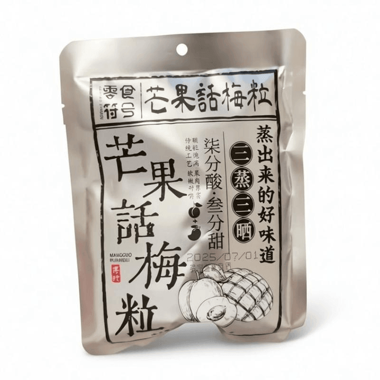 中国直邮】 零食符号 酸甜梅子无核果脯酸甜水果干潮汕特产芒果话梅粒