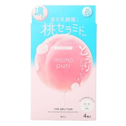 Momopuri Peach Jelly Mask 4pcs