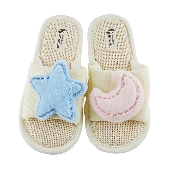 Slippers House Slides Star & Moon Size 38