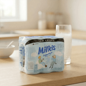 韩国LOTTE乐天  MILKIS妙之吻 低卡乳酸菌汽水 牛奶味 250ml*6罐