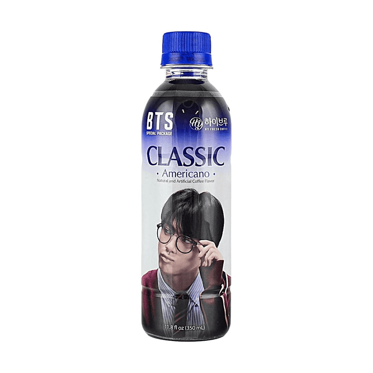 HANYA BTS Collaboration Hot Brew Americano 0 Sugar Coffee, 11.8 fl