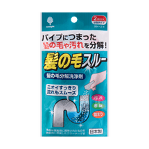 髪の毛スルー髪の毛分解洗浄剤（2回分入）1各