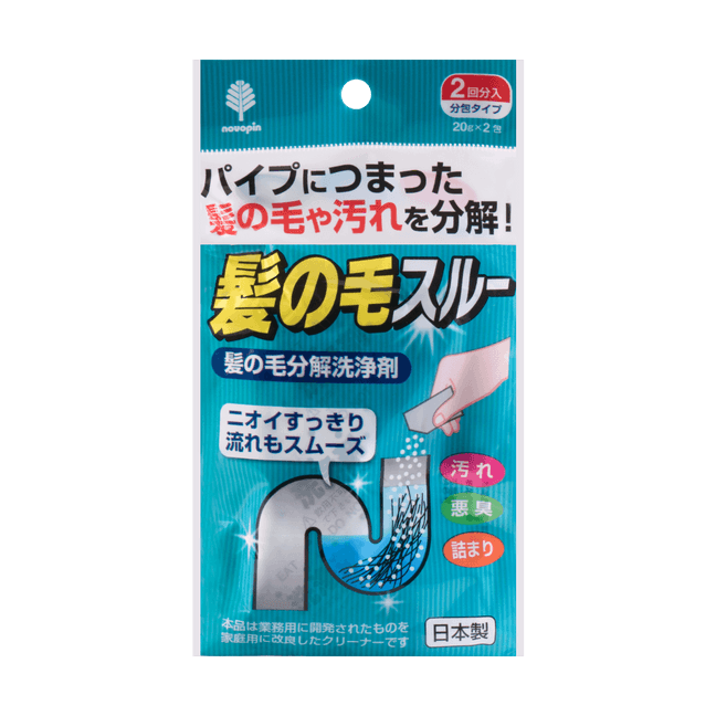日本KOKUBO小久保 毛发溶解管道疏通剂 2回份 40g