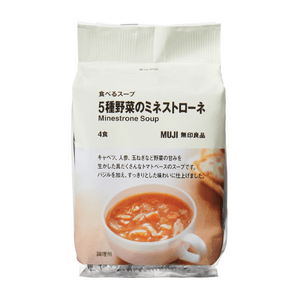 【일본 직배송】 일본 MUJI 무인양품 무인양품 다섯 가지 채소 즉석 수프 4개입