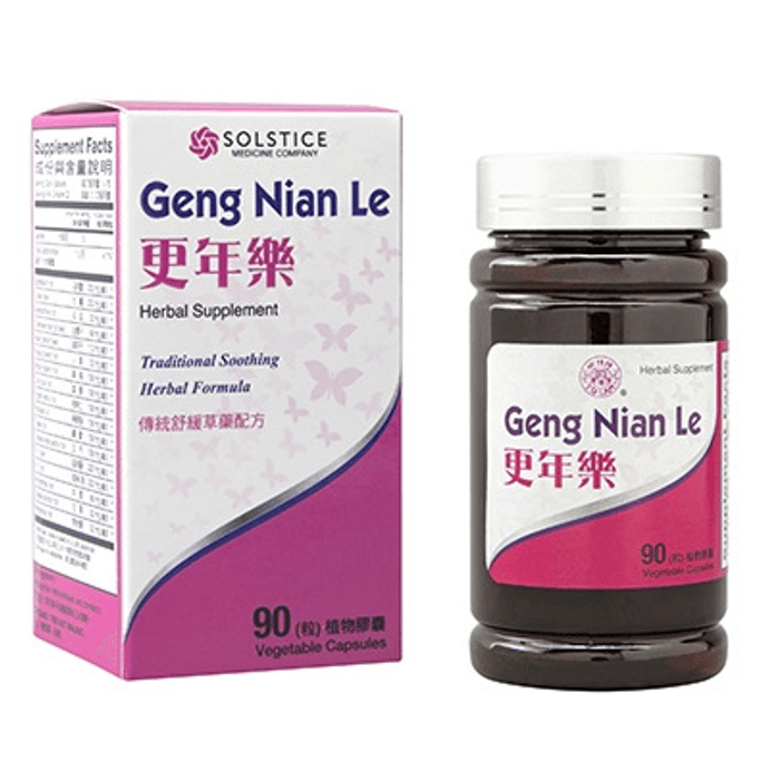   Geng Nian Le  / Happy Menopause Herbal Dietary Supplement 90 Capsules