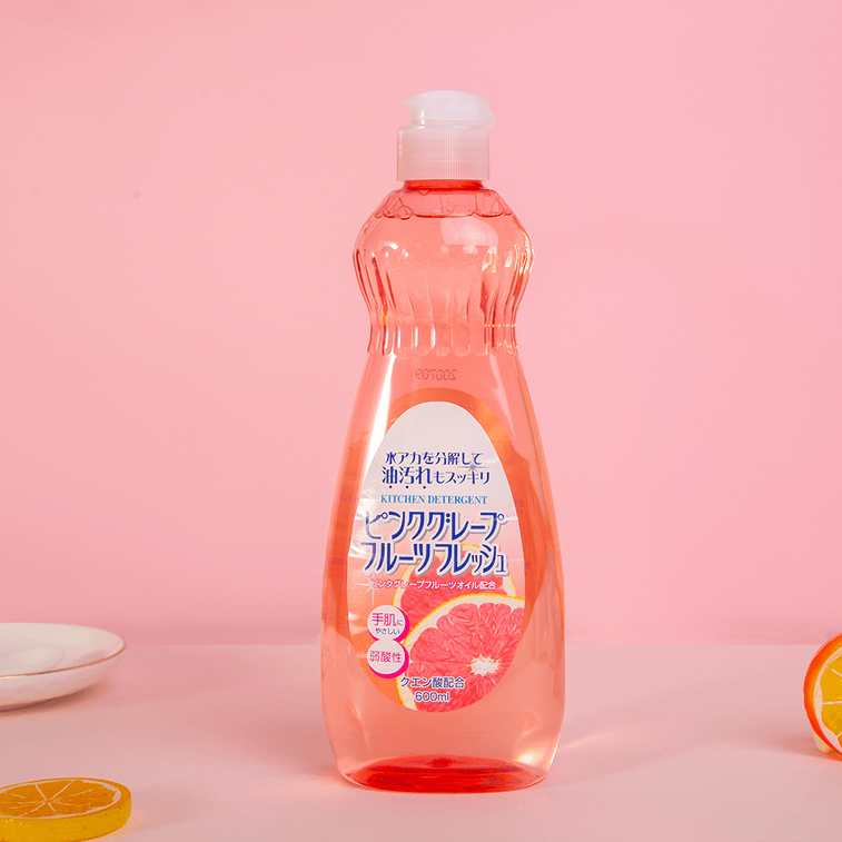 ロケットストーン アルカリ 果物・野菜用食器用弱酸性洗剤 グレープ＆グレープフルーツ風味 600ml 3