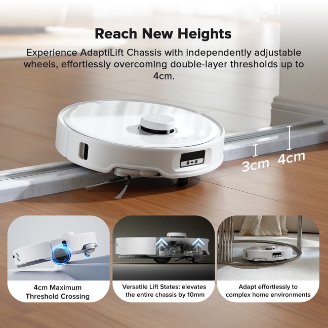 石头科技 夏促来袭 Qrevo Curv伸缩边拖升降底盘多能高效基站扫拖机器人热水洗布蒸风烘干