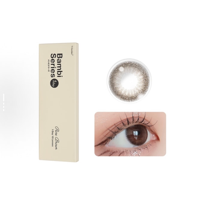 Bambi Series Pure Brown Daily Circle Lenses - 10pc 0