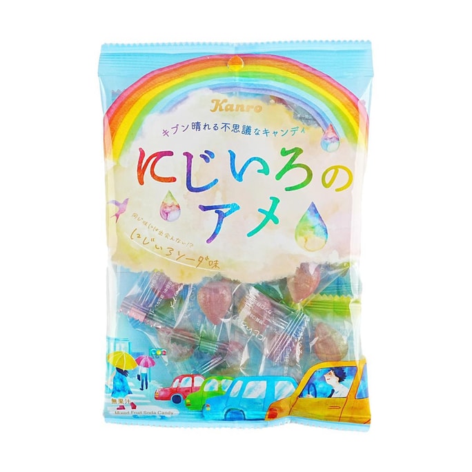 日本KANRO甘樂 童話好心情 七色彩虹雨滴糖 65g