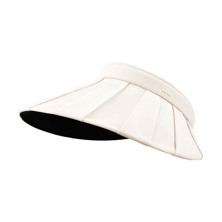 BENEUNDER蕉下 女士百褶貝殼黑膠防曬帽 夏季遮陽帽 防曬防紫外線 象牙米55-58cm 3