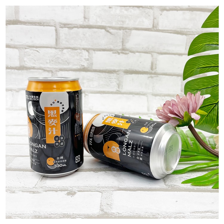 台湾直送】台湾タバコ酒 龍眼ライ麦ジュース（減糖・濃厚風味）330ml