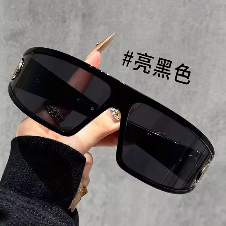 【中国直邮】 亲太太 发箍墨镜女款头箍发卡二合一防紫外线太阳眼镜 黑色框【防紫外线】1个装 4