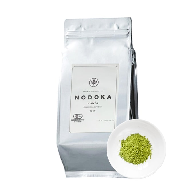 日本 NODOKA 有機抹茶パウダー 袋 1kg (2.2ポンド)