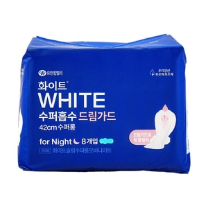 超吸収コットン夜用漏れ防止パッド 42cm 8枚