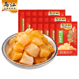  Crispy Pickled Mustard Stems 22g*5 bags, sweet and sour with a slight spiciness, pickled vegetables