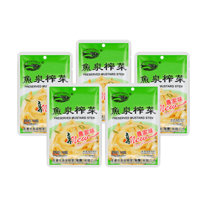 【囤貨裝】魚泉牌 農家口味榨菜 開胃鹹菜絲下餐點佐餐小菜 70g*5包