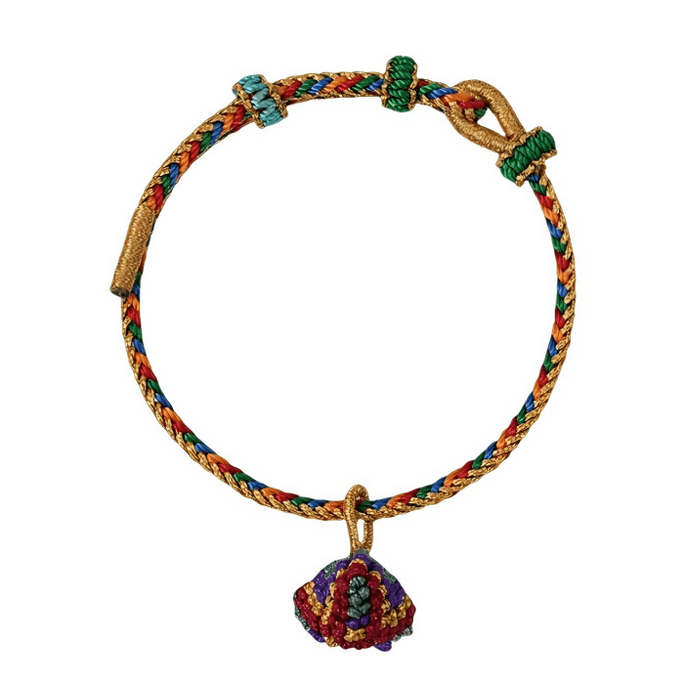 【中国直送】オリエンタルセレクション ドラゴンボートフェスティバル 五色ロープブレスレット【縁起の良い成功】粽ブレスレット、手織り五色糸ブレスレット、ドラゴンボートフェスティバルギフト、ロープの長さ25cm、1個