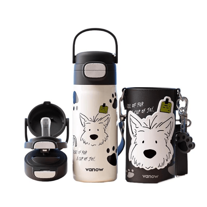 Kids Insulated Cup For Boys Primary School 2026 New Straw Cup Outdoor Portable 460ml