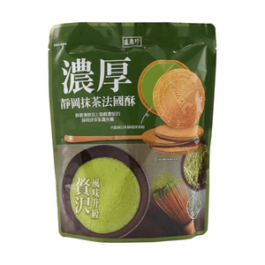 台灣台灣盛香 濃厚靜岡抹茶法國酥 薄脆煎餅 100g