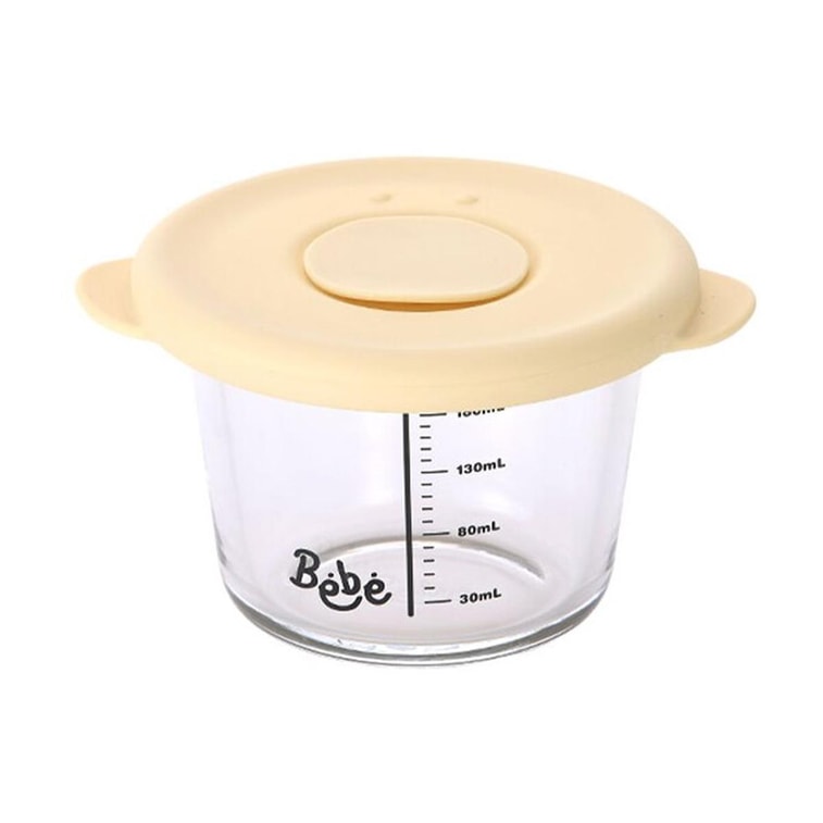밀폐형 유리 이유식 용기 (BPA-Free, 노란색 3개입) 3