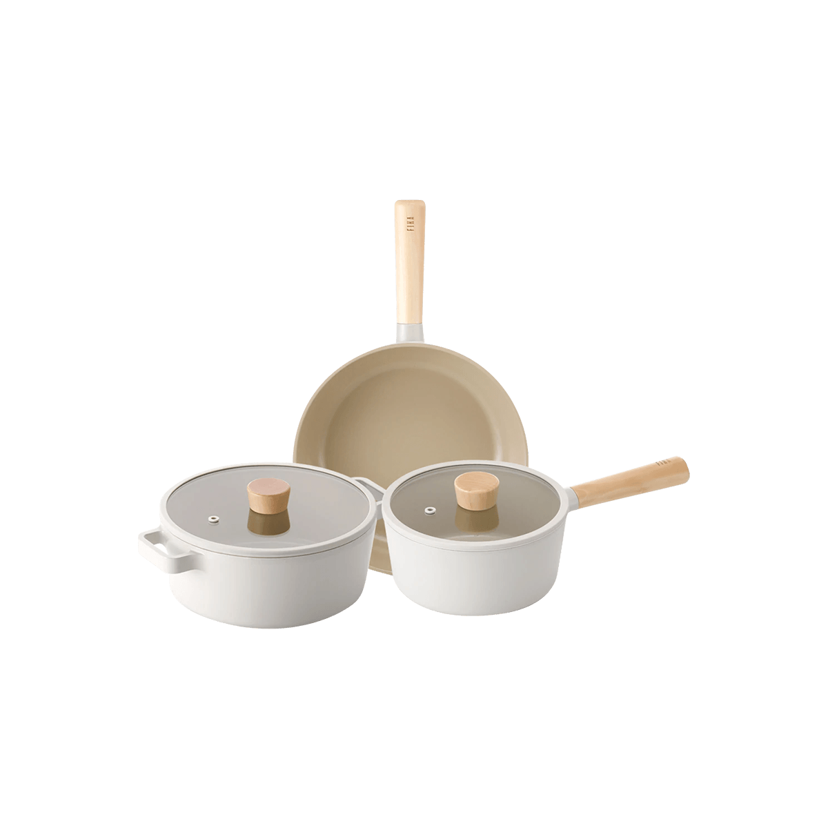 Korean Brand ☆IH 16cm ceramic pan / frying pan SET (3 unit)