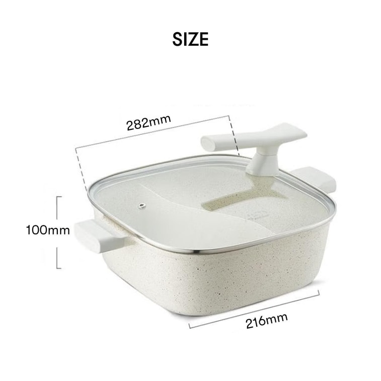 Non-stick Square Hot Pot with Two Flavors, 11 inch 4