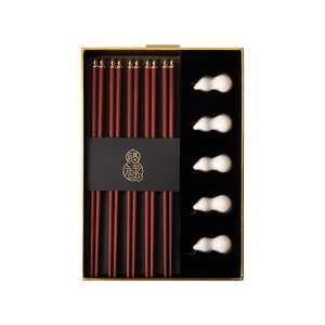 The Palace Museum's 2026 Grand Fortune Chopsticks and Chopsticks Porcelain Pillow Set, 5 pairs, 24.5cm