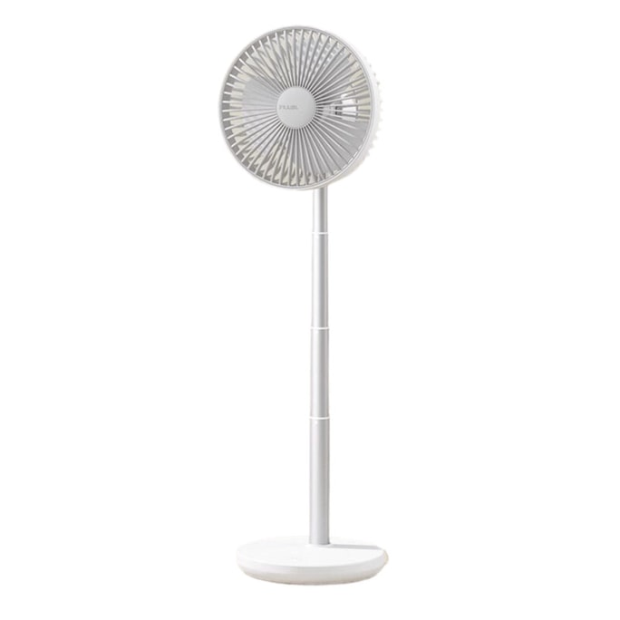 【中國直郵】幾素 伸縮電風扇 無線充電搖頭電風扇 可折疊 白色