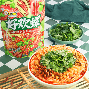 好欢螺 螺蛳粉 油泼辣子香菜味 270g【香辣CP,嗦粉停不下来!】