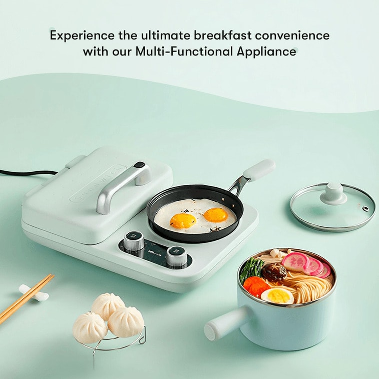 小熊 【美國本土出貨】 早餐機 多功能四合一 壓烤麵包吐司機 DSL-A13F1 110V