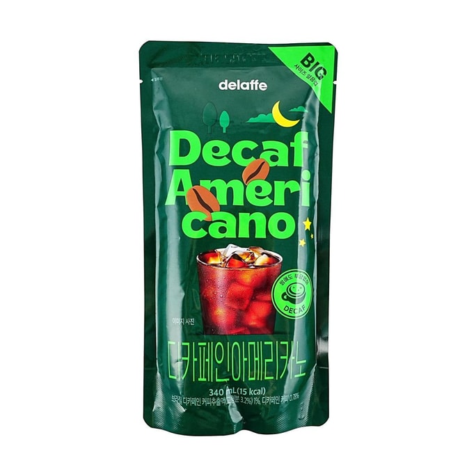 Decaf Americano Coffee Drink  11.49 fl oz【Korea Trendy】