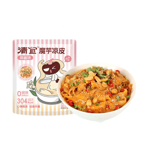 清宜 麻酱味魔芋凉皮275g  即食低卡代餐0脂肪低热量高饱腹主食速食品