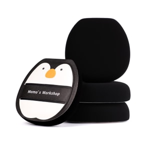 Makeup Blender SpongesLychee Pattern Leather Ultra Soft Bouncy Blender for Foundation Skin-Friendly 2pcs