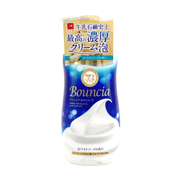 日本COW牛乳石鹼 BOUNCIA浓密泡沫沐浴乳 美肤沐浴露 480ml + 补充装 360ml 牛奶花香 @COSME大赏得奖 9