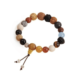 Potala Palace Cultural And Creative 18-Seed Multi-Treasure Buddhist Prayer Bead Bracelet For Women 14cm*1 Piece