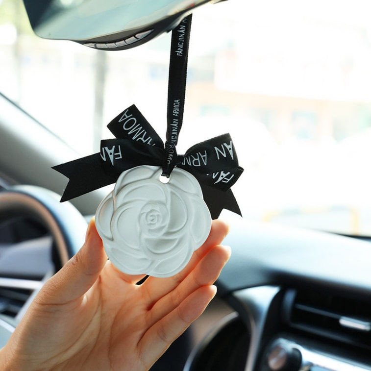 Camellia Aroma Fragrance Diffuser Plaster Diffuser Pendant Car Diffuser White Tea 4