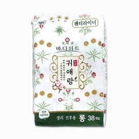 韩国 LG 天然草本卫生巾 护垫型 17.5cm 38片装