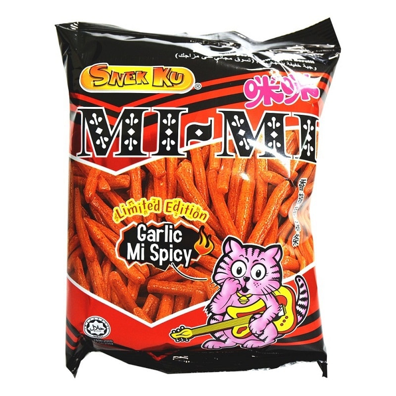 Mimi Limited Edition Garlic Mi Spicy Snack 80g - Yami.com