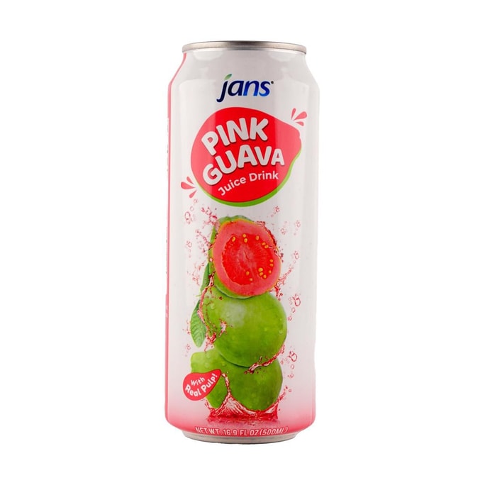 印尼JANS 粉红番石榴汁饮料 30%纯果汁含量 500ml