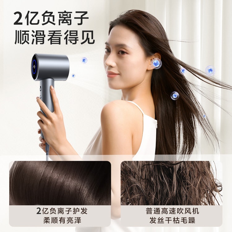 【中国直送】VTT 110V アメリカン高速ヘアドライヤー 強風ヘアドライヤー 家庭用マイナスイオンヘアドライヤー グレー