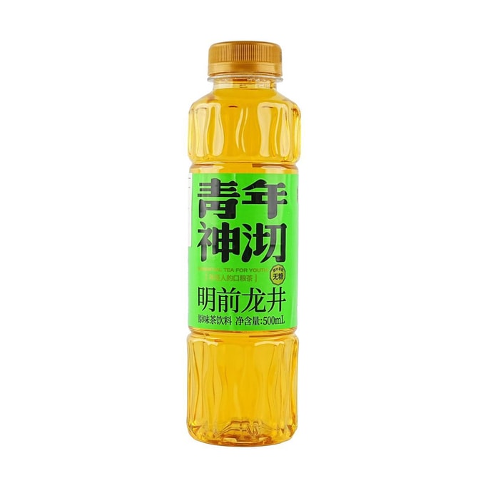 青年神沏 明前龍井茶 無糖茶飲 500ml