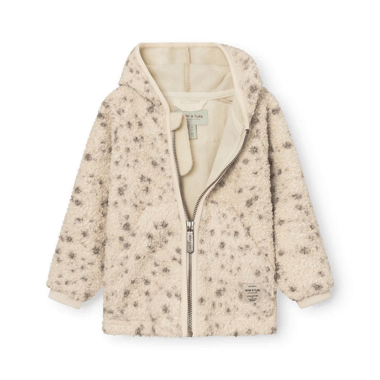 MOM LOVES ME MINI A TURE ベビー マトリフ テディ フリース ジャケット - ワイルド スポッツ 12ヶ月 3